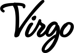 Vorschau des Bootsnamens "Virgo" als Schriftzug für "Bootsbeschriftung Klassisch 111"