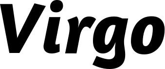 Vorschau des Bootsnamens "Virgo" als Schriftzug für "Bootsbeschriftung Kursiv 01"