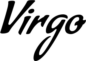 Vorschau des Bootsnamens "Virgo" als Schriftzug für "Bootsbeschriftung Klassisch 57"