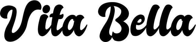 Vorschau des Bootsnamens "Vita Bella" als Schriftzug für "Bootsbeschriftung Klassisch 41"