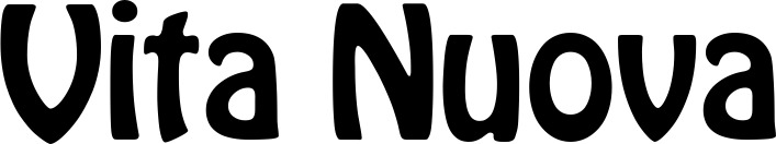 Vorschau des Bootsnamens "Vita Nuova" als Schriftzug für "Style Fett 01"