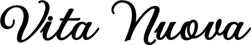 Vorschau des Bootsnamens "Vita Nuova" als Schriftzug für "Bootsbeschriftung Klassisch 69"