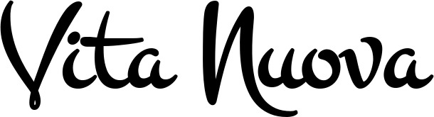 Vorschau des Bootsnamens "Vita Nuova" als Schriftzug für "Bootsbeschriftung Klassisch 81"