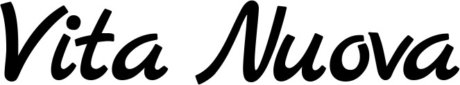 Vorschau des Bootsnamens "Vita Nuova" als Schriftzug für "Bootsbeschriftung Klassisch 77"
