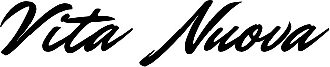 Vorschau des Bootsnamens "Vita Nuova" als Schriftzug für "Bootsbeschriftung Klassisch 82"