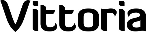 Vorschau des Bootsnamens "Vittoria" als Schriftzug für "Bootsbeschriftung Normal 06"