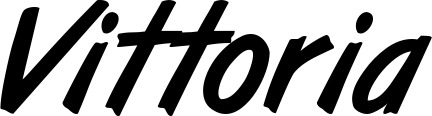 Vorschau des Bootsnamens "Vittoria" als Schriftzug für "Bootsbeschriftung Klassisch 38"
