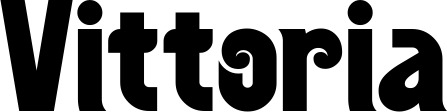 Vorschau des Bootsnamens "Vittoria" als Schriftzug für "Bootsbeschriftung Neu 32"