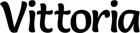 Vorschau des Bootsnamens "Vittoria" als Schriftzug für "Bootsbeschriftung Klassisch 94"
