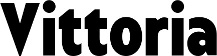 Vorschau des Bootsnamens "Vittoria" als Schriftzug für "Bootsbeschriftung Fett 24"