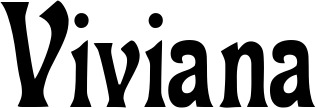 Vorschau des Bootsnamens "Viviana" als Schriftzug für "Bootsbeschriftung Neu 44"