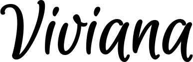 Vorschau des Bootsnamens "Viviana" als Schriftzug für "Bootsbeschriftung Klassisch 105"
