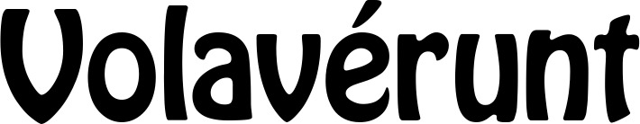 Vorschau des Bootsnamens "Volavérunt" als Schriftzug für "Bootsbeschriftung Fett 01"