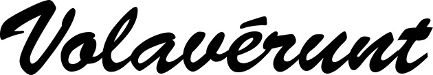 Vorschau des Bootsnamens "Volavérunt" als Schriftzug für "Style Klassisch 03"