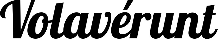 Vorschau des Bootsnamens "Volavérunt" als Schriftzug für "Bootsbeschriftung Neu 60"