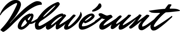 Vorschau des Bootsnamens "Volavérunt" als Schriftzug für "Bootsbeschriftung Klassisch 82"