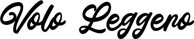 Vorschau des Bootsnamens "Volo Leggero" als Schriftzug für "Bootsbeschriftung Klassisch 102"