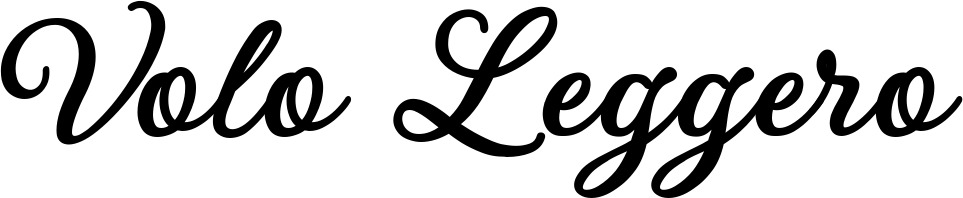 Vorschau des Bootsnamens "Volo Leggero" als Schriftzug für "Bootsbeschriftung Klassisch 69"