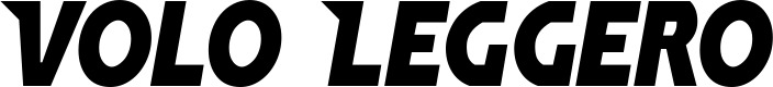 Vorschau des Bootsnamens "Volo Leggero" als Schriftzug für "Bootsbeschriftung Neu 15"