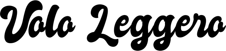 Vorschau des Bootsnamens "Volo Leggero" als Schriftzug für "Bootsbeschriftung Klassisch 41"