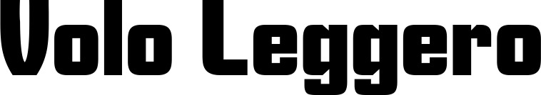 Vorschau des Bootsnamens "Volo Leggero" als Schriftzug für "Bootsbeschriftung Neu 11"