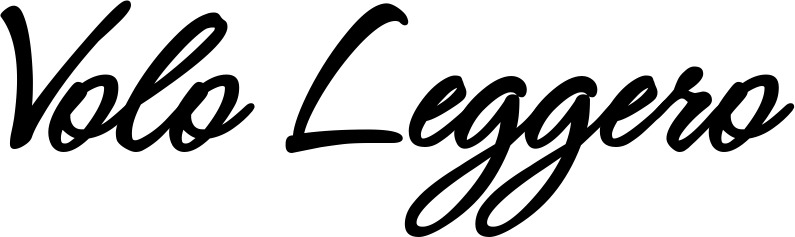 Vorschau des Bootsnamens "Volo Leggero" als Schriftzug für "Bootsbeschriftung Klassisch 71"