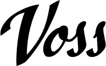 Vorschau des Bootsnamens "Voss" als Schriftzug für "Style Klassisch 29"
