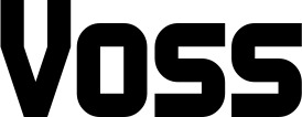 Vorschau des Bootsnamens "Voss" als Schriftzug für "Bootsbeschriftung Neu 34"