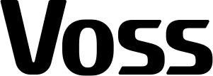 Vorschau des Bootsnamens "Voss" als Schriftzug für "Bootsbeschriftung Fett 22"