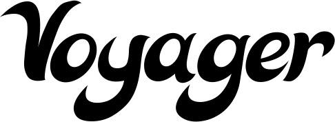 Vorschau des Bootsnamens "Voyager" als Schriftzug für "Bootsbeschriftung Klassisch 33"