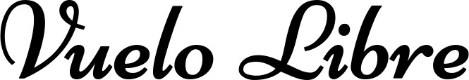 Vorschau des Bootsnamens "Vuelo Libre" als Schriftzug für "Bootsbeschriftung Klassisch 84"