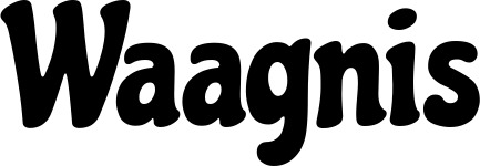 Vorschau des Bootsnamens "Waagnis" als Schriftzug für "Bootsbeschriftung Neu 41"