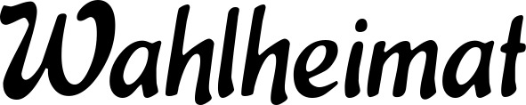 Vorschau des Bootsnamens "Wahlheimat" als Schriftzug für "Bootsbeschriftung Klassisch 15"