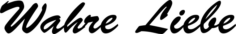 Vorschau des Bootsnamens "Wahre Liebe" als Schriftzug für "Bootsbeschriftung Klassisch 03"