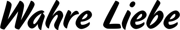 Vorschau des Bootsnamens "Wahre Liebe" als Schriftzug für "Bootsbeschriftung Klassisch 19"