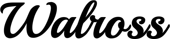 Vorschau des Bootsnamens "Walross" als Schriftzug für "Bootsbeschriftung Klassisch 86"