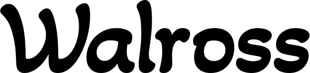 Vorschau des Bootsnamens "Walross" als Schriftzug für "Bootsbeschriftung Klassisch 103"