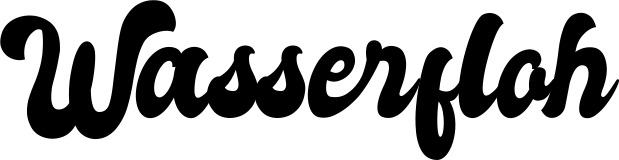Bootsname 'Wasserfloh' angezeigt als 'Bootsbeschriftung Klassisch 41'
