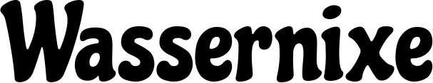 Vorschau des Bootsnamens "Wassernixe" als Schriftzug für "Bootsbeschriftung Neu 41"