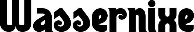 Vorschau des Bootsnamens "Wassernixe" als Schriftzug für "Bootsbeschriftung Neu 32"