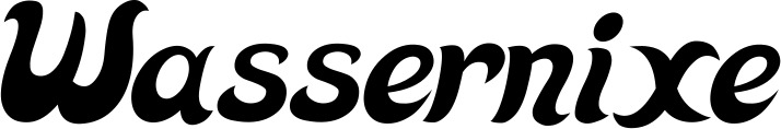 Bootsname 'Wassernixe' angezeigt als 'Bootsbeschriftung Klassisch 33'