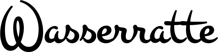 Vorschau des Bootsnamens "Wasserratte" als Schriftzug für "Style Klassisch 81"