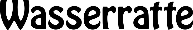 Vorschau des Bootsnamens "Wasserratte" als Schriftzug für "Bootsbeschriftung Fett 01"