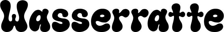 Vorschau des Bootsnamens "Wasserratte" als Schriftzug für "Bootsbeschriftung Neu 62"