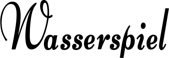 Bootsname 'Wasserspiel' angezeigt als 'Bootsbeschriftung Klassisch 76'