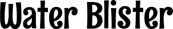 Vorschau des Bootsnamens "Water Blister" als Schriftzug für "Bootsbeschriftung Neu 68"
