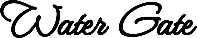 Bootsname 'Water Gate' angezeigt als 'Bootsbeschriftung Klassisch 111'