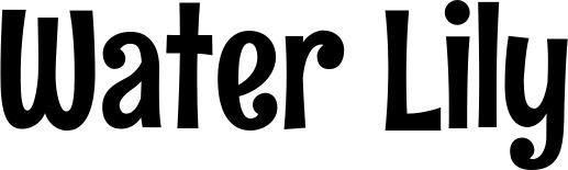 Vorschau des Bootsnamens "Water Lily" als Schriftzug für "Bootsbeschriftung Neu 68"