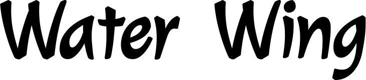 Vorschau des Bootsnamens "Water Wing" als Schriftzug für "Bootsbeschriftung Klassisch 72"