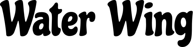 Vorschau des Bootsnamens "Water Wing" als Schriftzug für "Bootsbeschriftung Klassisch 53"